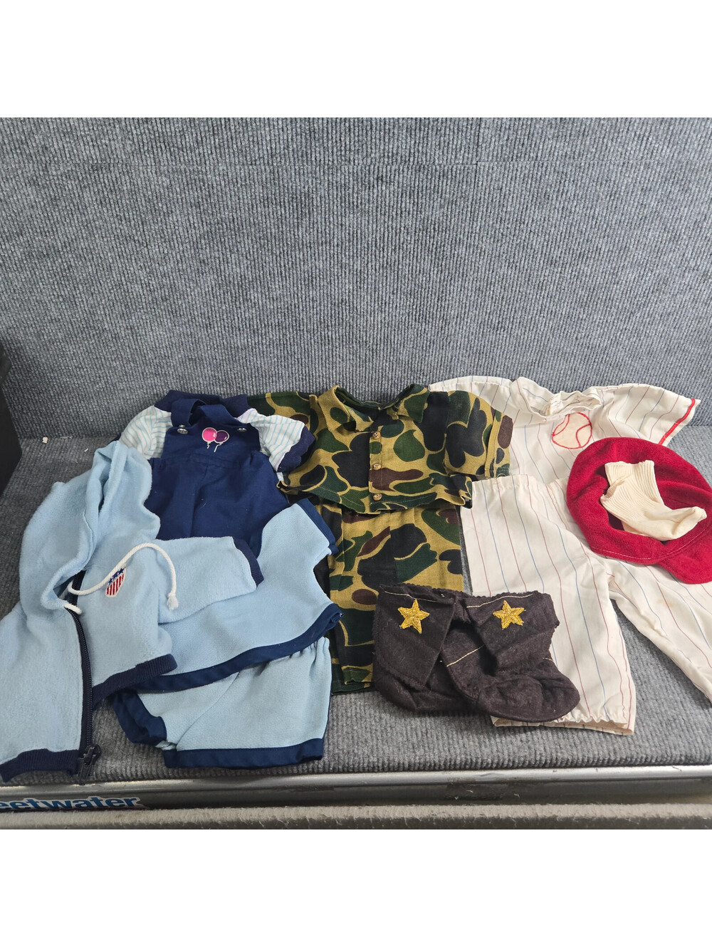 Vintage Handmade Cabbage Patch Kids Doll Clothes Lot Camouflage Baseball Uniform